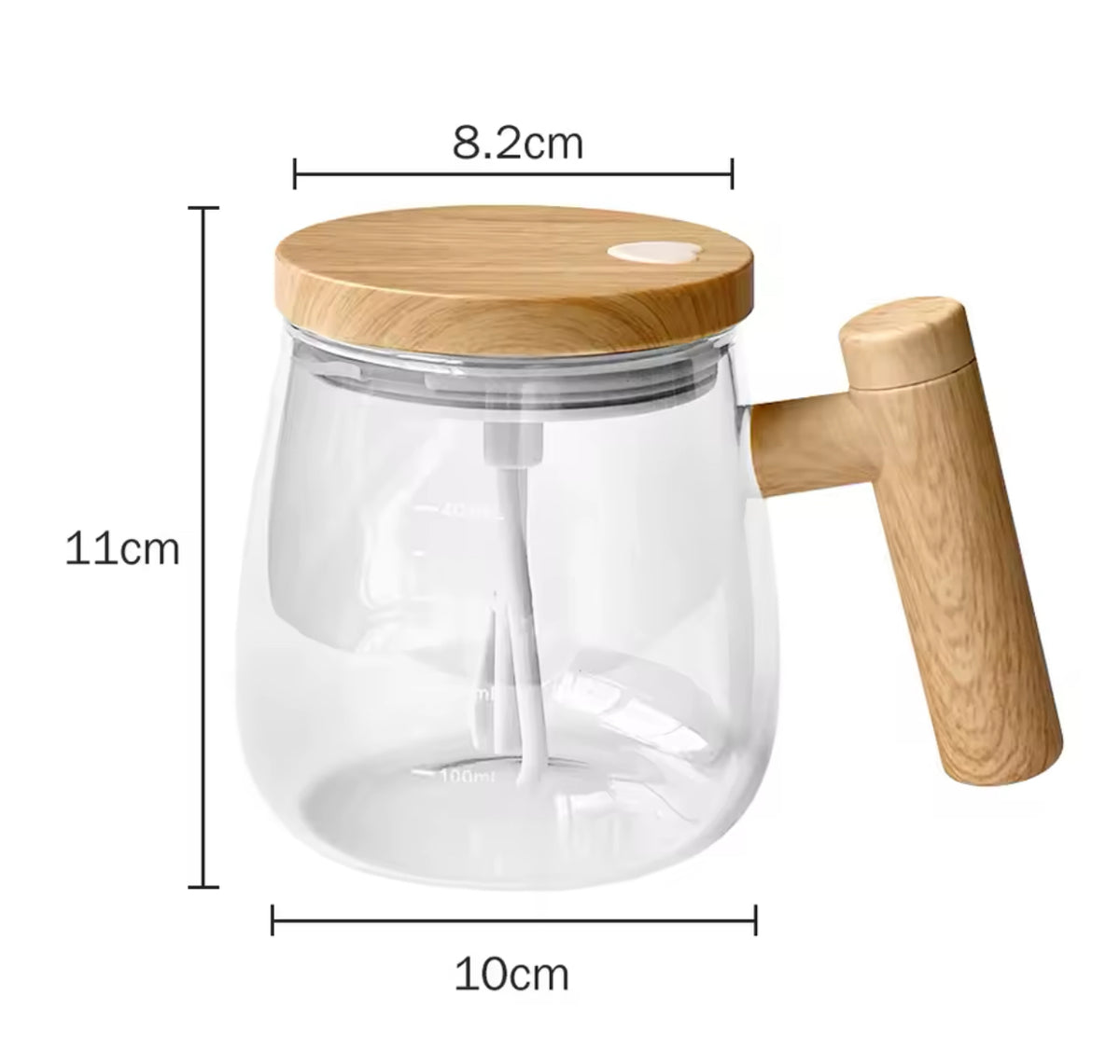 Taza eléctrica que mezcla sin grumos